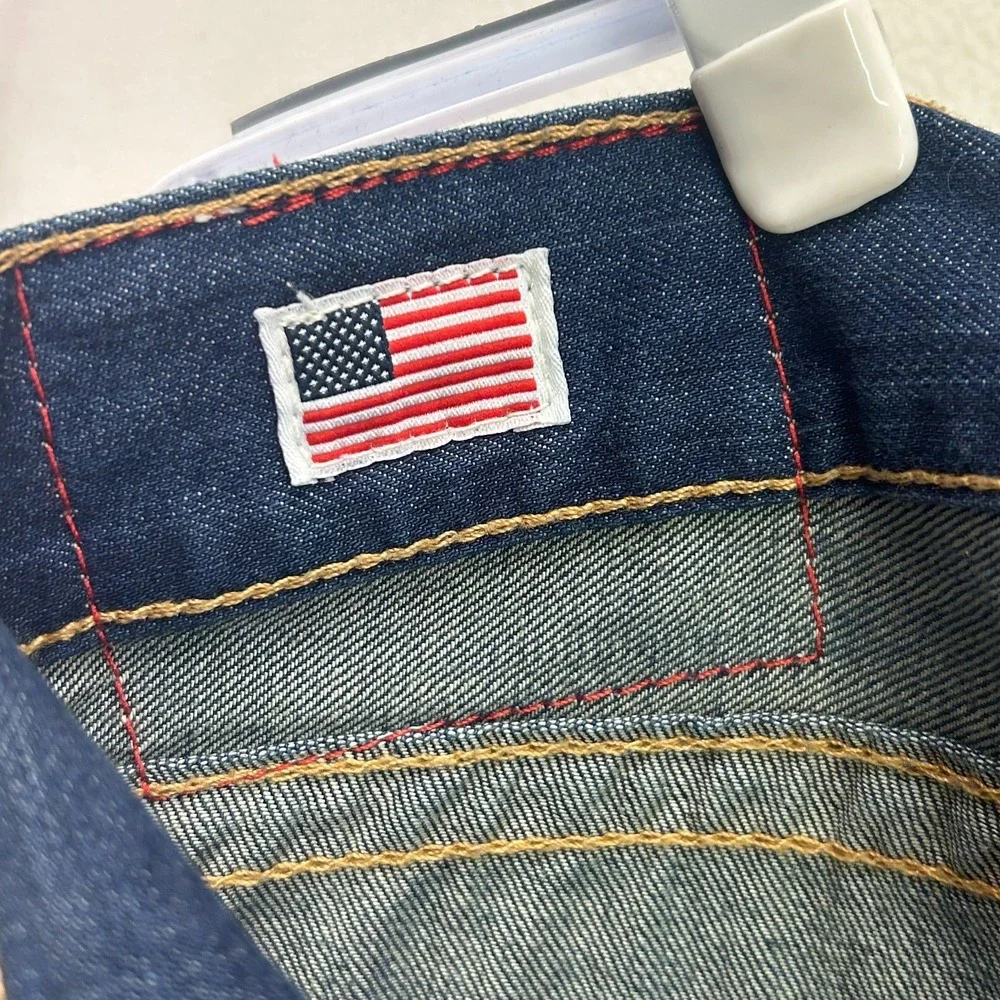 Vintage True Religion Billy Bootcut‎ Jeans Mens 38 USA Made Flap Pocket Y2K